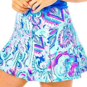 Lilly Pulitzer luxletic Marlene skort UPF 50+ living the dream size large NWT